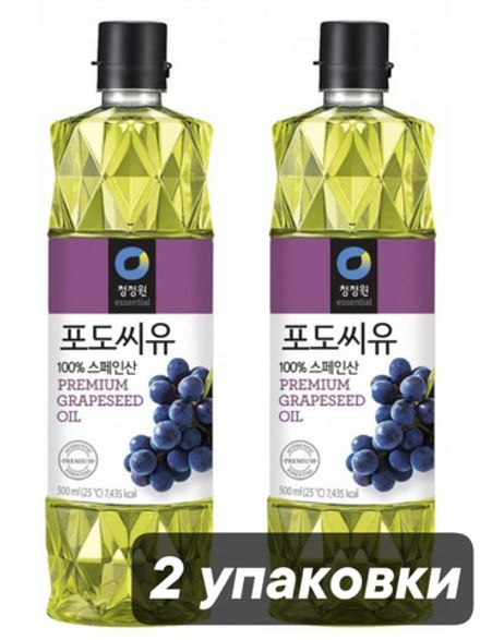 Daesang Масло Виноградных косточек 500 мл, 2 шт