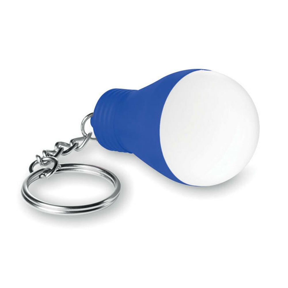Пластиковый фонарь-брелок в виде лампочки Синий