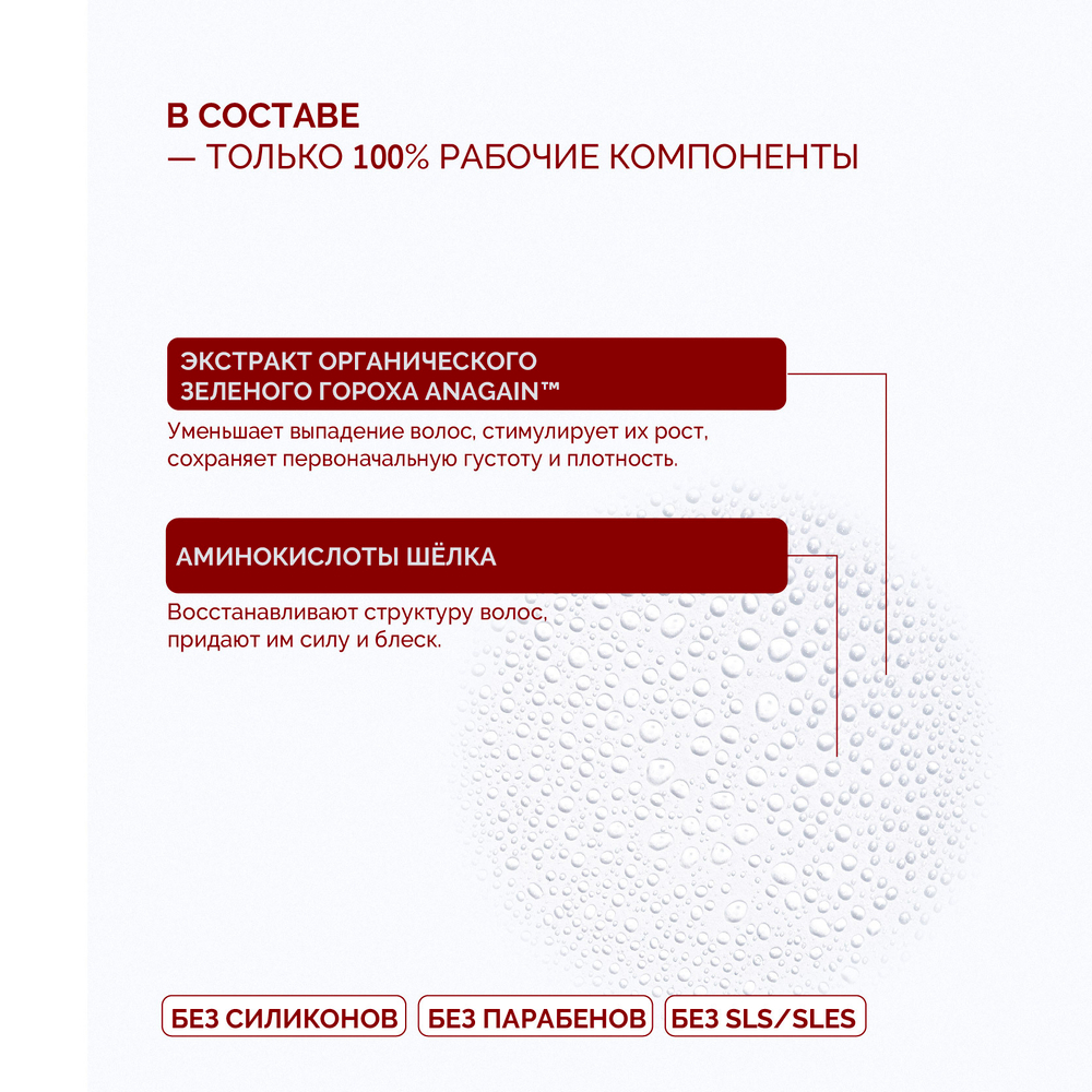 Набор GROWTH FACTOR шампунь и сыворотка для роста и объема волос, против выпадения