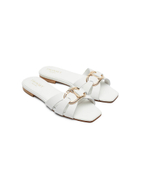 Кожаные шлепанцы TWINSET - белый(241TCT120)