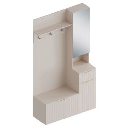 Прихожая с зеркалом "Тефия"1200 Правая