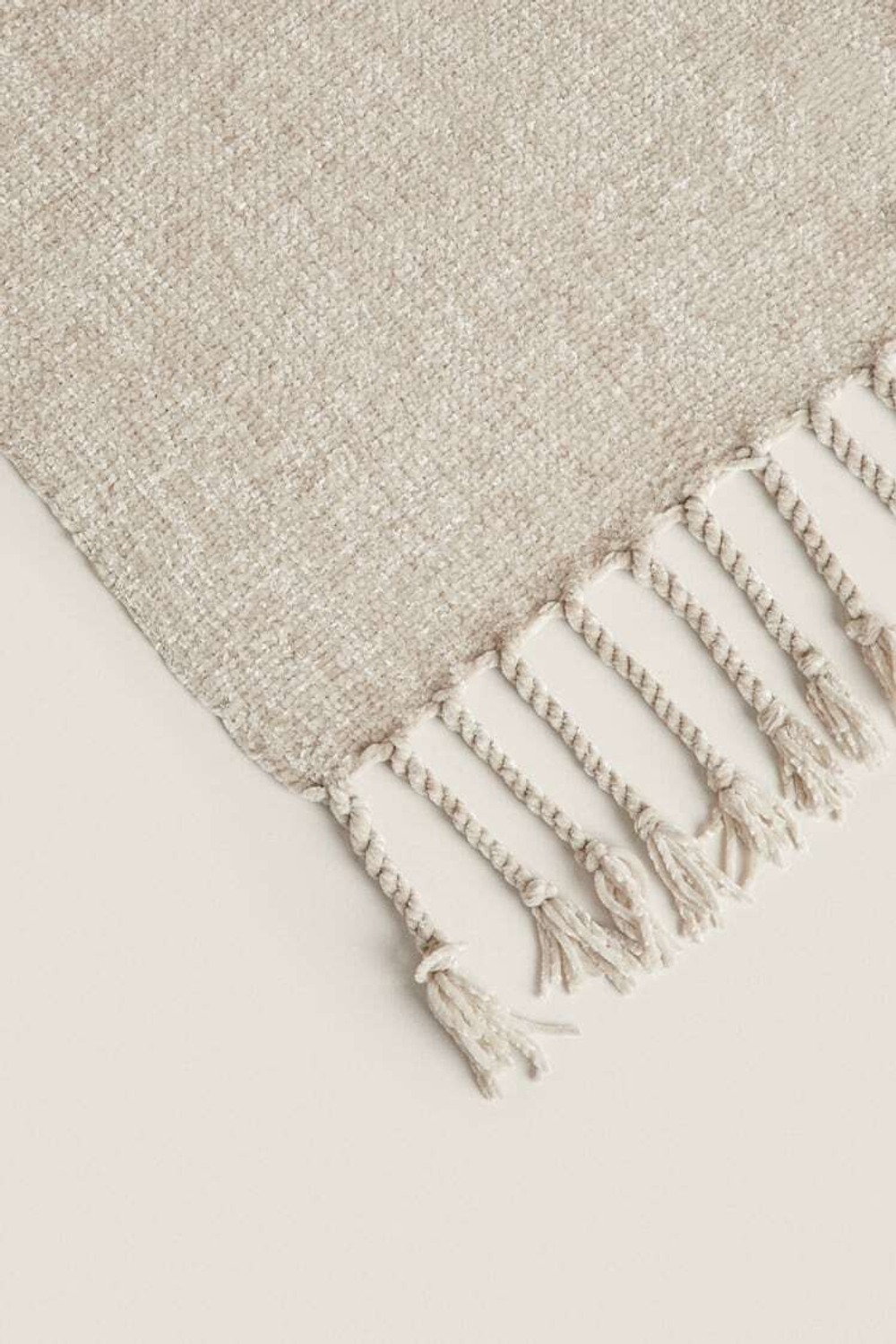 ZARA HOME ТОЛСТОЕ ОДЕЯЛО ИЗ СИНЕЛИ, ЖЕЛТОВАТО-КОРИЧНЕВЫЙ