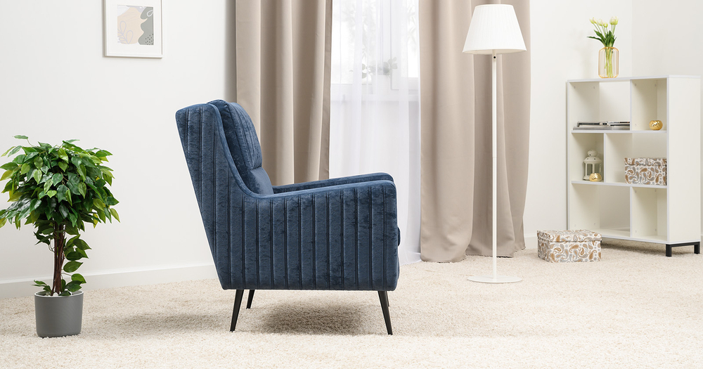 Изабель кресло для отдыха Арт. ТК 739 Романс нейви темно-синий