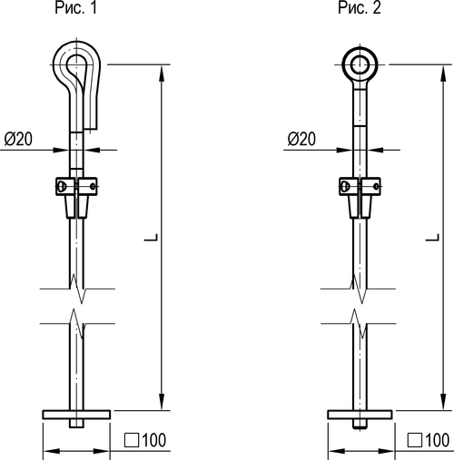 Штанга одинарная для грузов