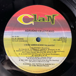 Винтажная виниловая пластинка LP Adriano Celentano Адриано Челентано, I Miei Americani (Tre Puntini) (Италия 1984) Susanna