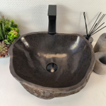 Раковина из речного камня RS-65371 45*37*15 0856