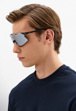 Спортивные очки 100% Hypercraft / Gloss Black / HiPER Silver Mirror Lens