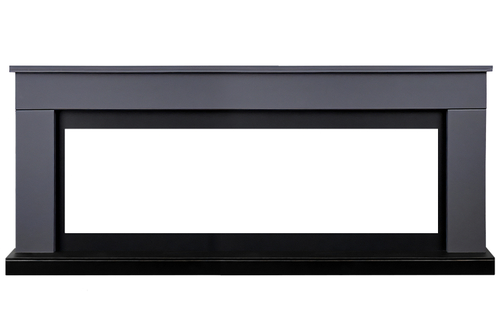 Каминокомплект Bergen 60 SFT (Разборный) - Серый графит с очагом Vision 60 LED