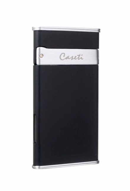 Зажигалка Caseti, турбо, тонкая, черная CA418-2