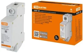 Реле контроля напряжения однофазное АЗМ-1М 1-модуль 63А-230В TDM SQ1504-0021