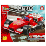 Конструктор пластмассовый инерц. 41эл. Автоспорт "Гоночный болид" (Город мастеров)