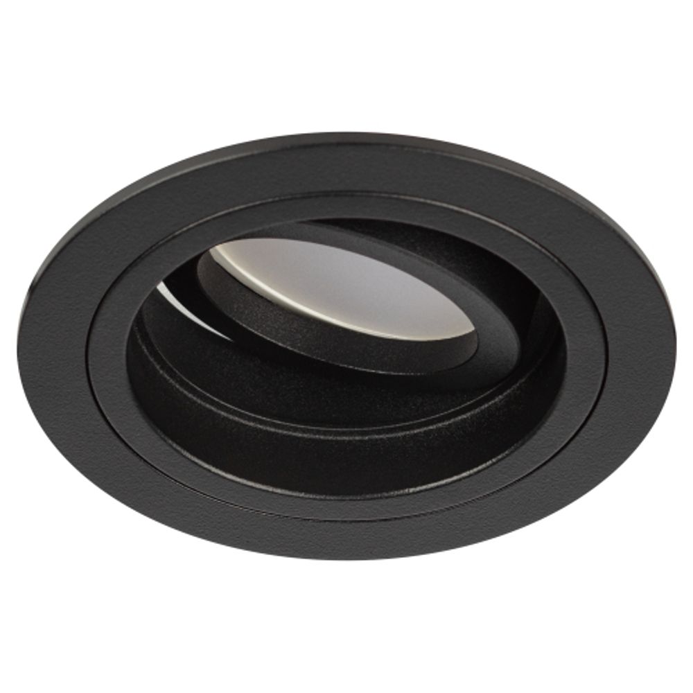 Встраиваемый светильник алюминиевый ЭРА KL84 BK MR16/GU5.3 черный | Алюминиевые встраиваемые светильники