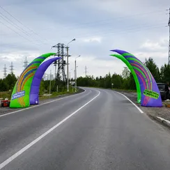Надувная конусная раздвижная арка