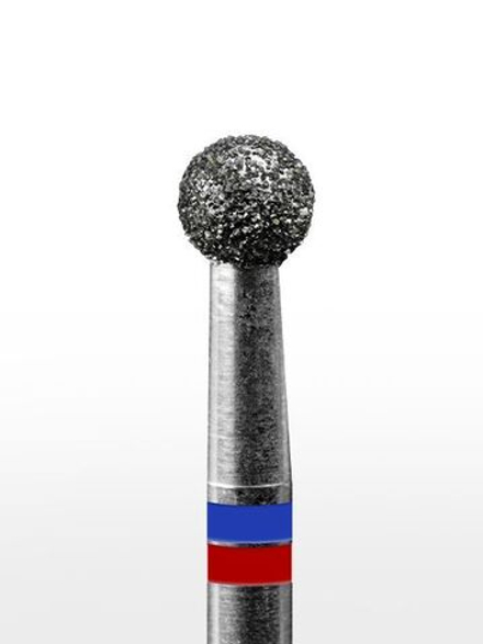 Фреза алмазная сине - красный шар 031, MANITA, 5 шт.