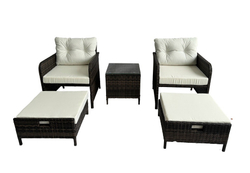 Набор мебели из ротанга, 5 предметов, коричневый, GM-M79