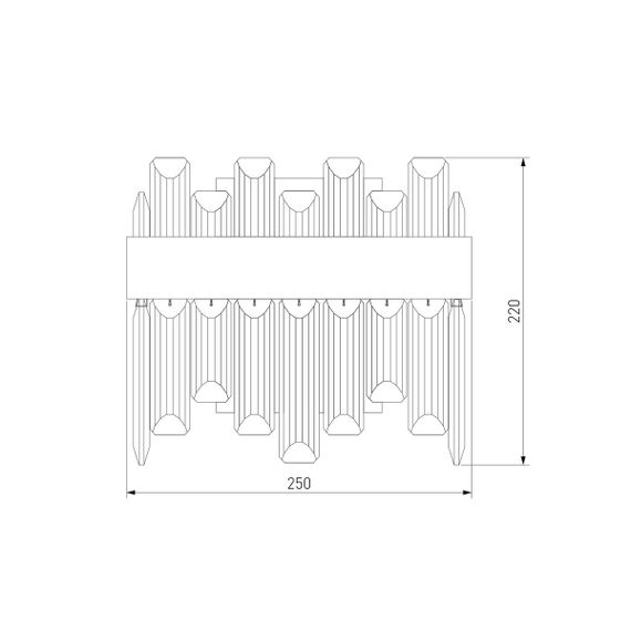 Настенный светодиодный светильник Bogates Sparkle 418/1