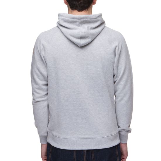 Толстовка ЗАПОРОЖЕЦ Лого с капюшоном Серый Меланж