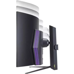 Монитор LG 44,5"; UltraGear 45GR95QE-B Curved OLED monitor, 3440x1440, 200cd/m2, 16:9, 0.3мс (GtG), HDMIx2, DP, Audio out, USB hub, 240Hz