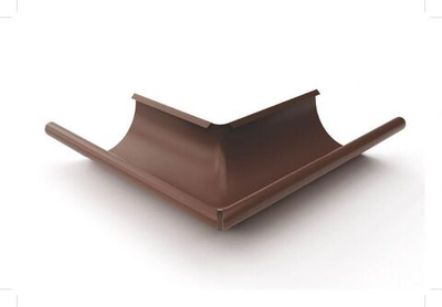 Угол желоба внешний 90гр 125*90мм OSNO RAL 8017