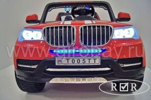 Детский электромобиль River Toys BMW T005TT красный