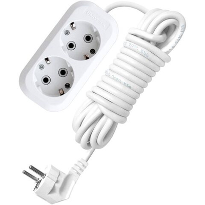 Удлинитель бытовой 2 гн, 3 м, ПВС, 3х1 мм2, с/з, UNIVersal, Е-302, 9631973