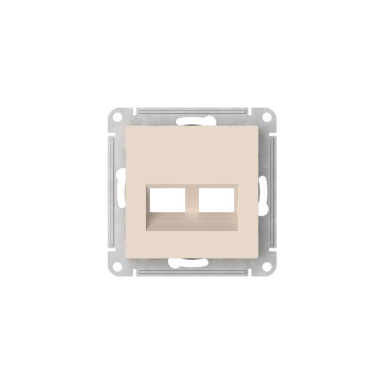 Накладка двойная AtlasDesign для информационных функций типа Keystone беж. SE ATN000290