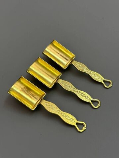 Набор турецких ложек, для кофе и специй 3 шт. Золото.