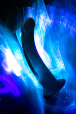 Черный анальный фаллоимитатор Serpens - 14 см. (Цвет: черный)