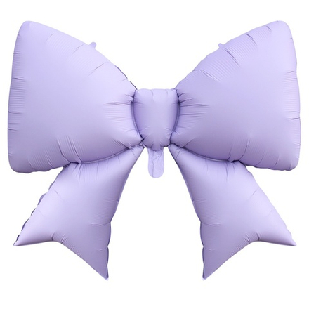 Фольгированный шар-фигура «Бант» в лавандовом цвете, сатин, 99 см