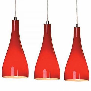 Подвесной светильник LSF-1156-03 красный Rimini Lussole
