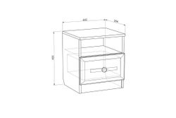 Детская «Алиса» №2 (белый/крем), ЛДСП/МДФ, Мебельсон