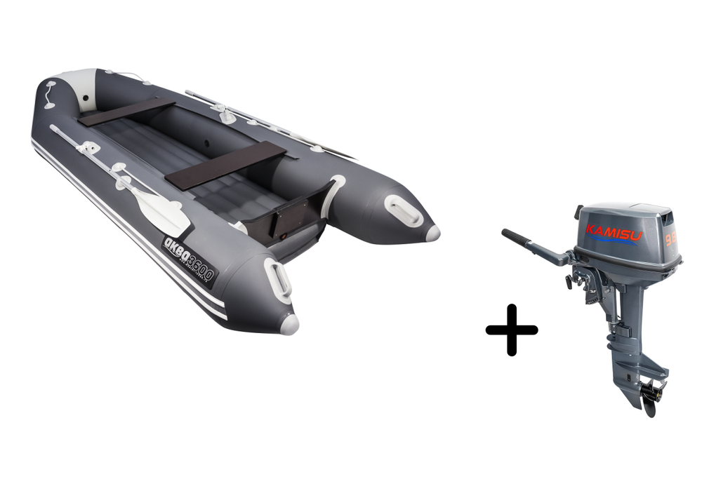 Аква 3600 НДНД + KAMISU T 9.8 BMS (комплект лодка + мотор)