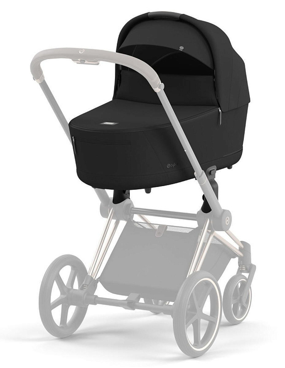 Коляска для новорожденных Cybex Priam IV Chrome Brown Stardust Black Plus