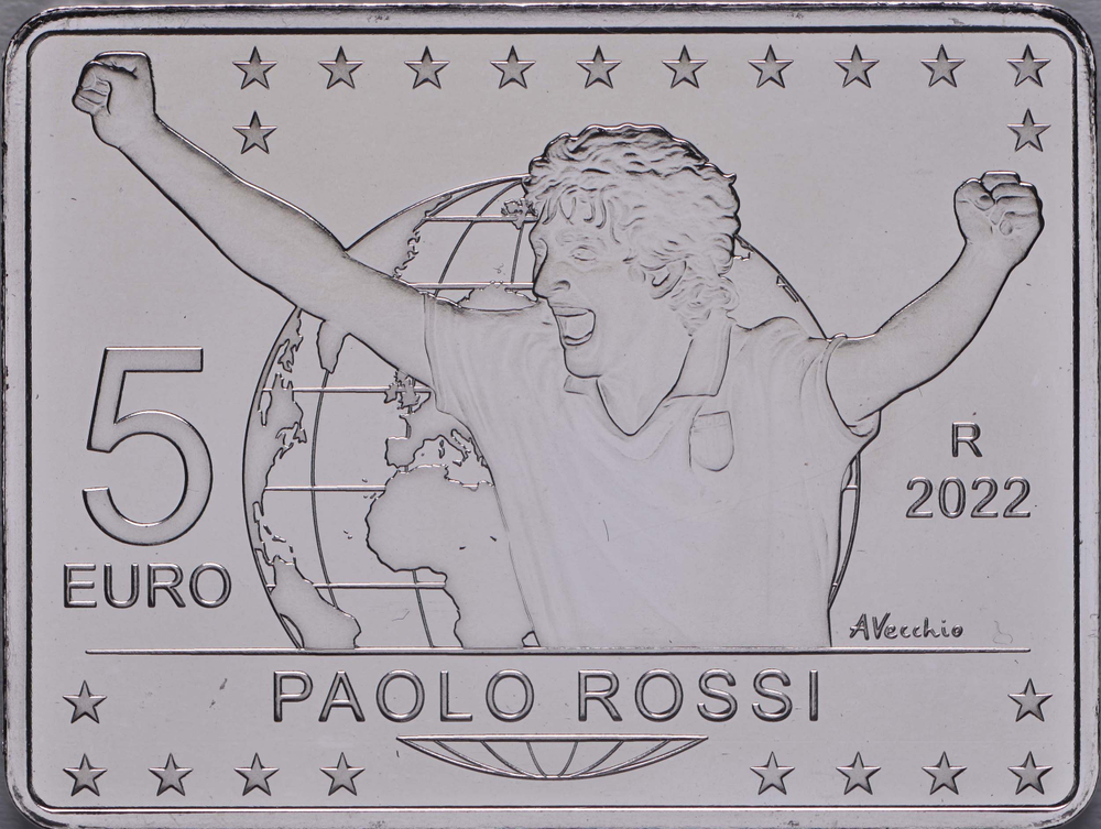ИТАЛИЯ, 2022, 5 ЕВРО [СЕРЕБРО]