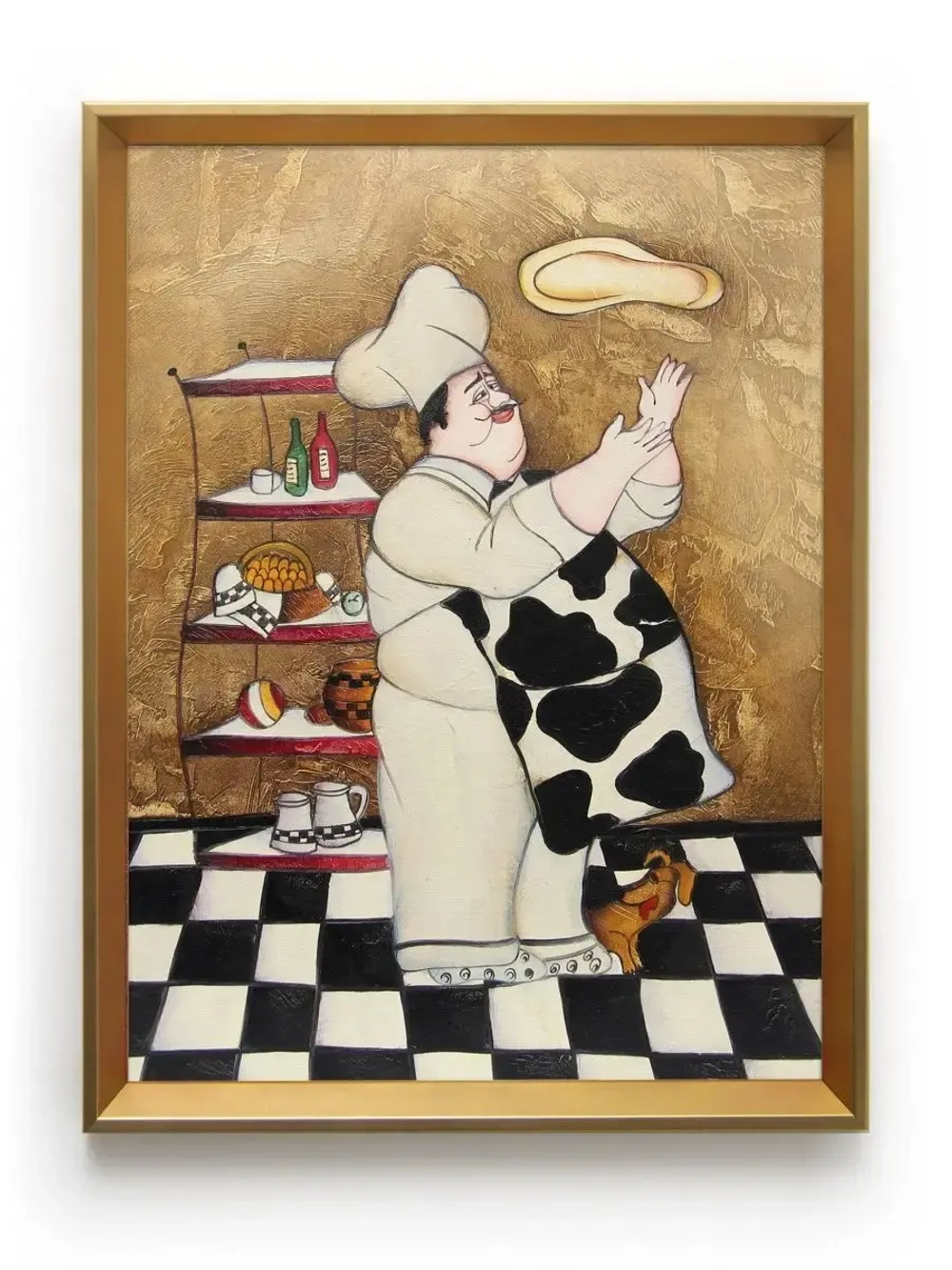Картина настенная в багетной раме "Повар" 42*32 см