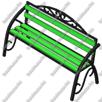 СКАМЬЯ ПАРКОВАЯ МАФ-15.3.06