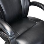Кресло HAWASAN (ХАВАСАН) "Voyager HD-010", НАГРУЗКА до 180 кг, подножка, экокожа, черное, 532971
