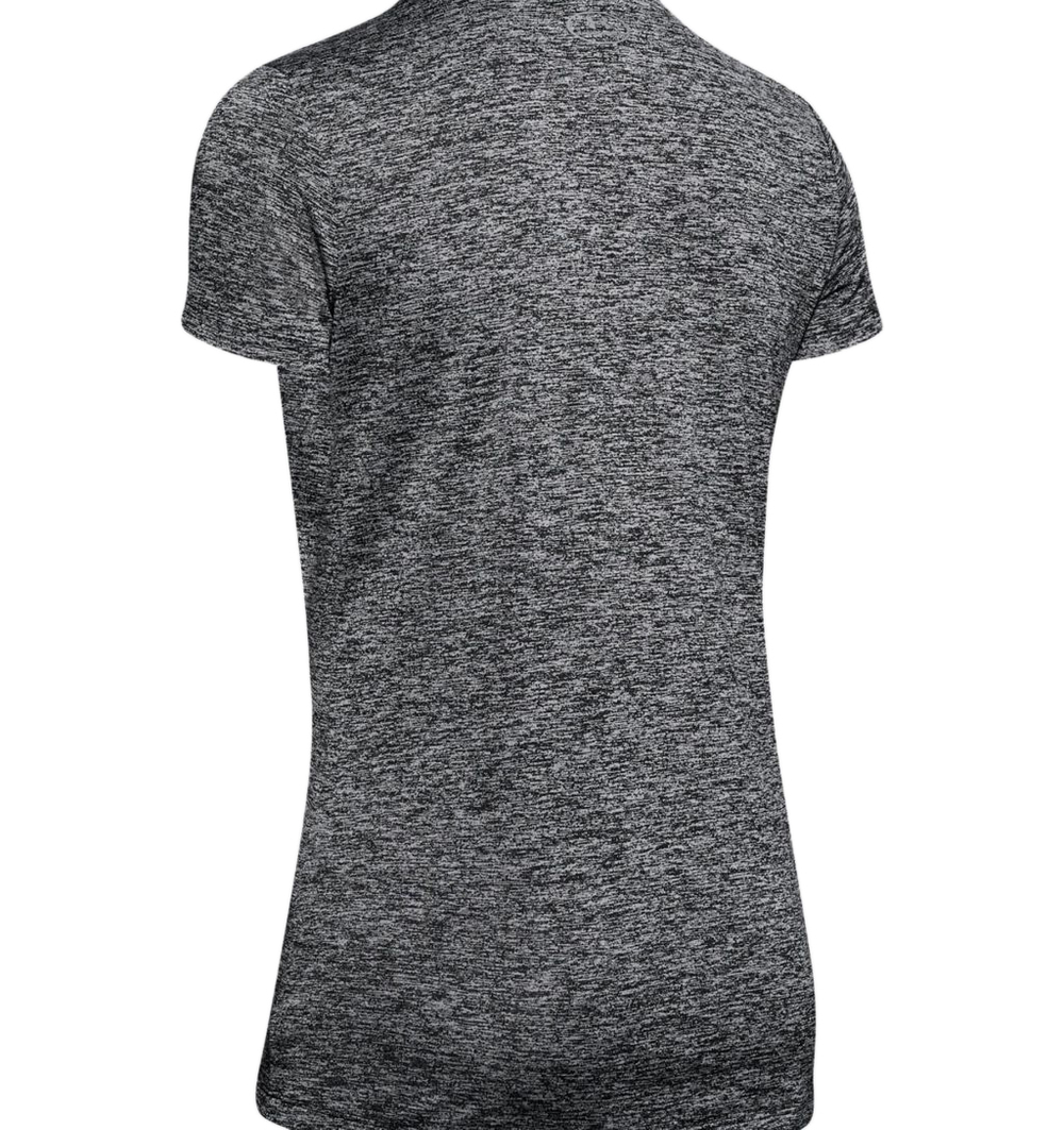 Женская теннисная футболка Under Armour Women's Tech Twist V-Neck - Gray