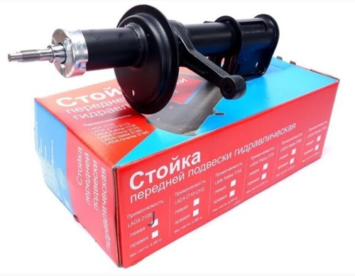 Стойка /2108-09/ передняя левая масл. (НИКОНАВТО запчасть)