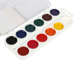 Акварель медовая "Юный художник" 12 цветов, без кисти, пластик (Гамма)