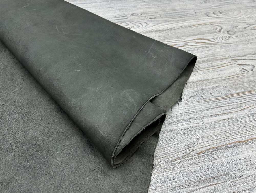 Кожа для мастеров и мастерских Гуиба цв. Серый / Guiba Washed Shark, толщ 1,8-2,0 мм