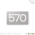 Номер на дверь 570, табличка на дверь для офиса, квартиры, кабинета, аудитории, склада, серая 120х70 мм, Айдентика Технолоджи