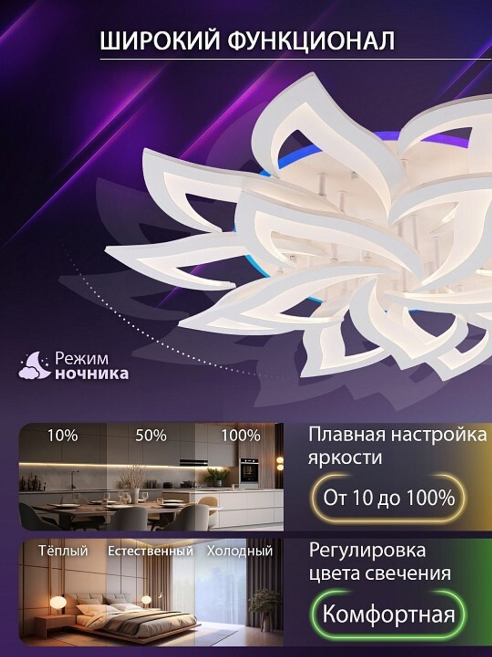 Потолочная люстра Natali Kovaltseva OLIMP LED LAMPS 81437