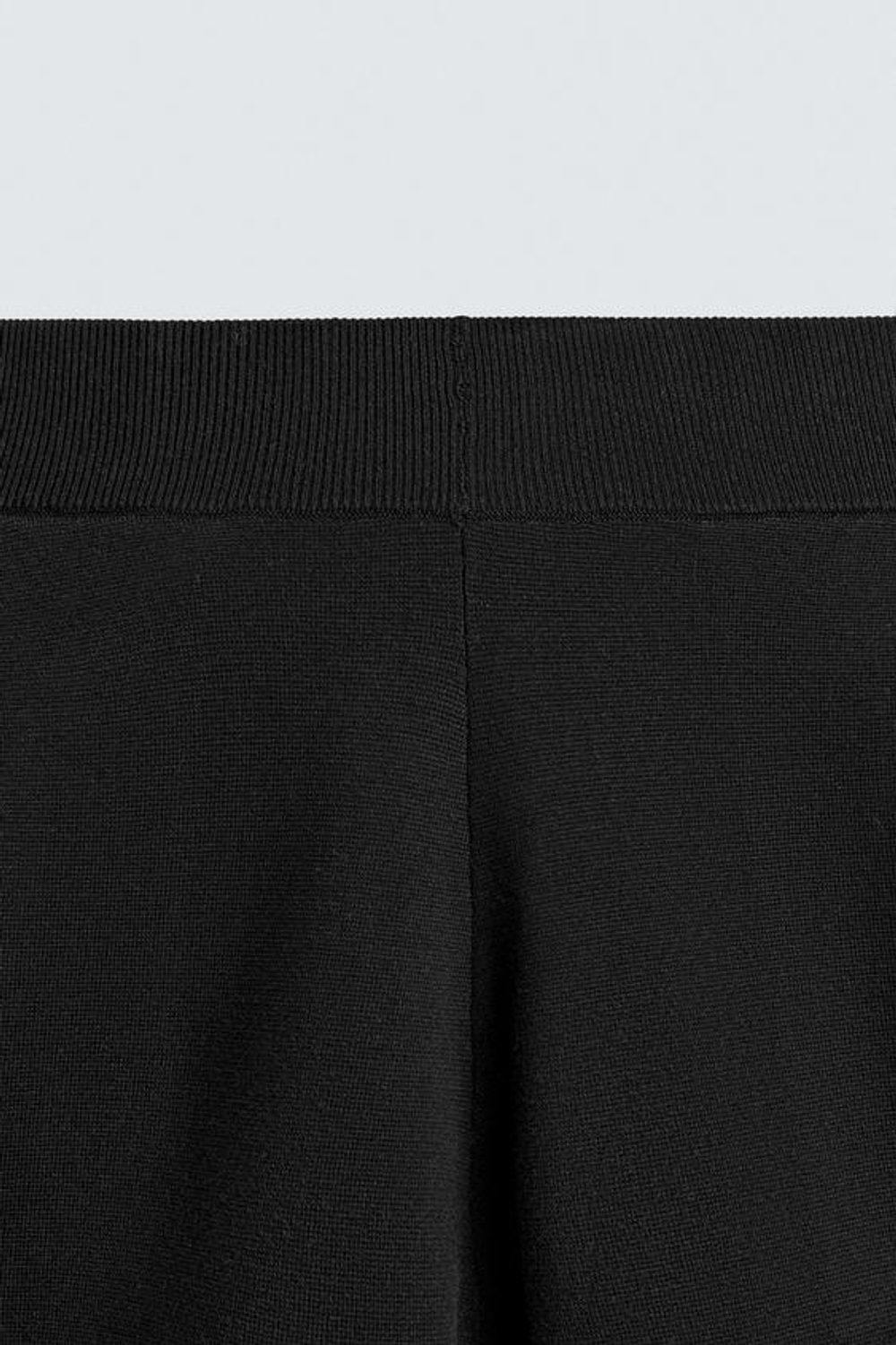 ZARA ТРИКОТАЖНЫЕ БРЮКИ СВОБОДНОГО КРОЯ, ЧЕРНЫЙ