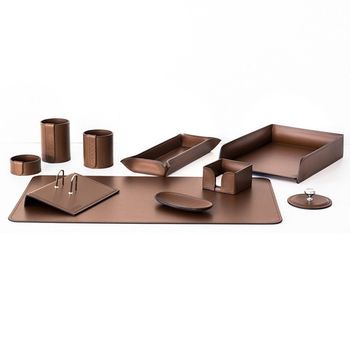 Настольный набор из кожи Cuoietto серии Business из 10 предметов (NBCNut10)