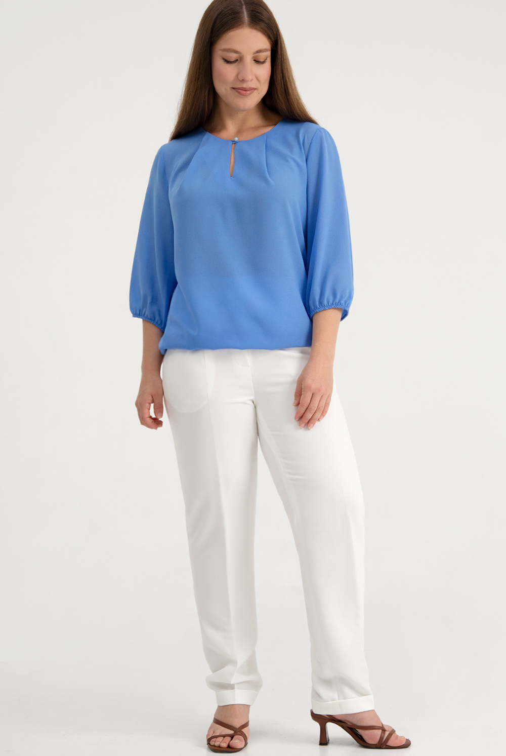 Блузка женская 3297ЛП, королевский син #84КСи093297ЛП