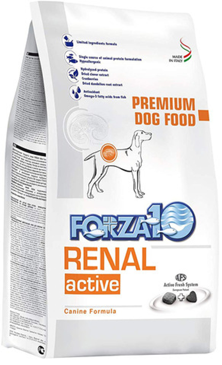 Forza10 Active Renal для собак, при заболеваниях почек, с рыбой