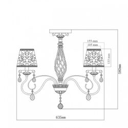 Люстра на штанге MW-Light Августина 419010805
