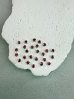 Шатоны 4 мм, Роза в серебре, 25 шт