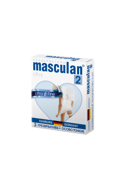 Презервативы Masculan 2 Ultra Особо тонкие, 3шт